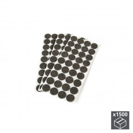 Emuca Feltrini adesivi per mobile, tondi, D. 20 mm, 1.500 u.
