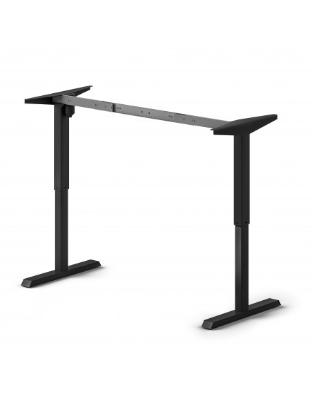Emuca Tavolo motorizzato regolabile in altezza, Verniciato nero, Acciaio