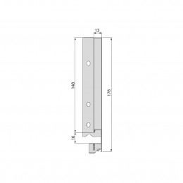 Emuca Cassetto esterno Vertex 40 kg altezza 178 mm, 400, Verniciato bianco, Acciaio 2