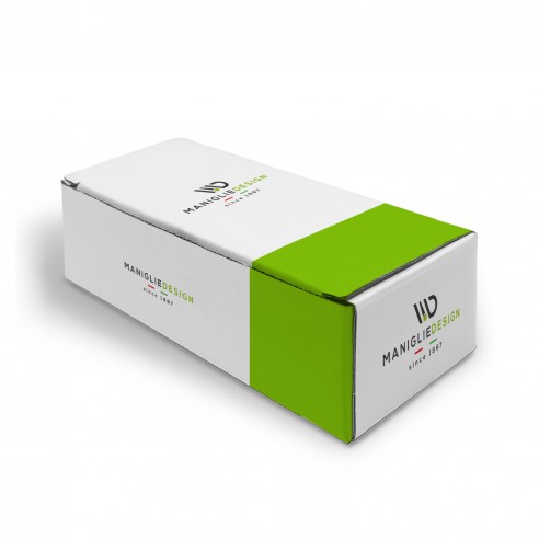 Maniglia per porta scorrevole tonda cieca ottone lucido