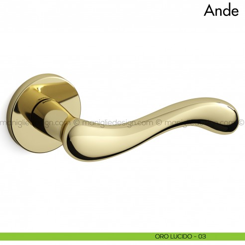Maniglia per porta Ande Mandelli oro