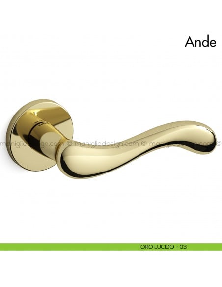 Maniglia per porta Ande Mandelli oro