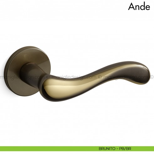 Maniglia per porta Ande Mandelli brunito