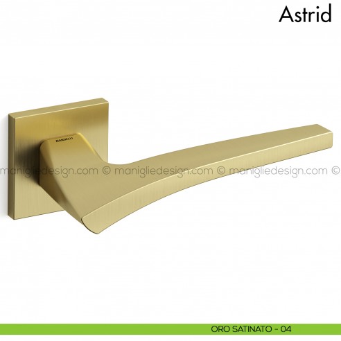 Maniglia per porta Astrid Mandelli oro satinato