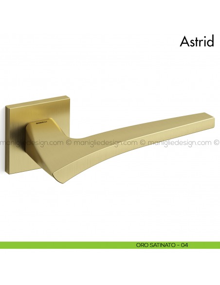Maniglia per porta Astrid Mandelli oro satinato