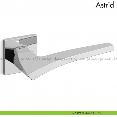 Maniglia per porta Astrid Mandelli cromo