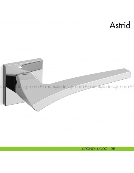 Maniglia per porta Astrid Mandelli cromo