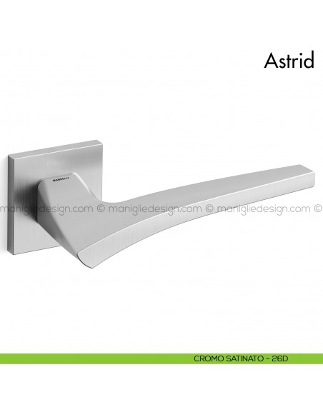 Maniglia per porta Astrid Mandelli cromo satinato