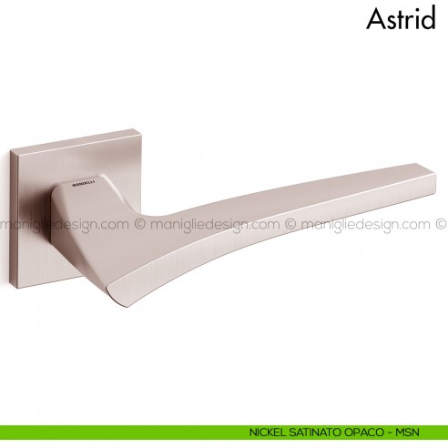 Maniglia per porta Astrid Mandelli nickel satinato opaco