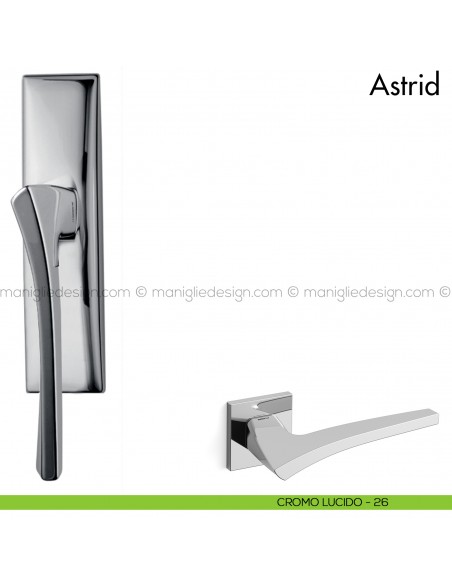 Maniglia per finestra cremonese Astrid Mandelli cromo