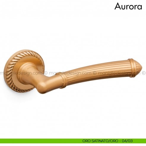 Maniglia per porta Aurora Mandelli oro satinato - oro