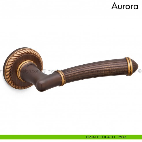 Maniglia per porta Aurora Mandelli brunito opaco