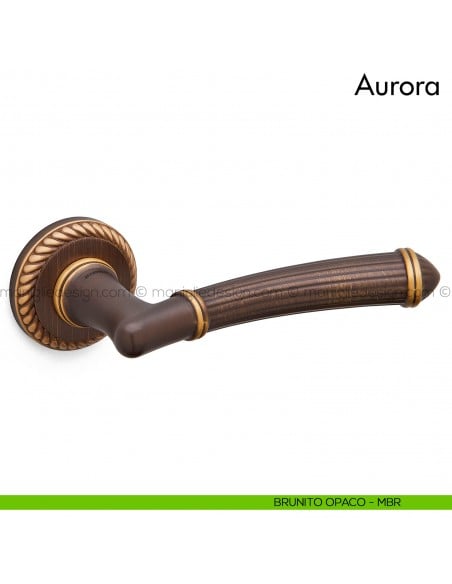 Maniglia per porta Aurora Mandelli brunito opaco