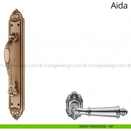 Maniglione per porta Aida Linea Calì con placca 2