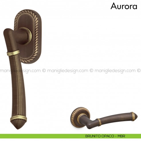 Maniglia per finestra martellina DK Aurora Mandelli brunito opaco