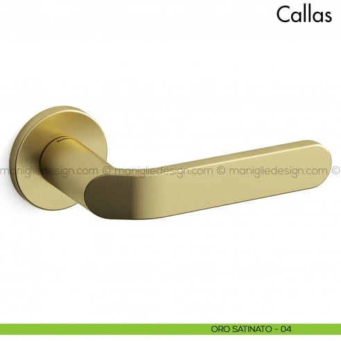 Maniglia per porta Callas Mandelli oro satinato