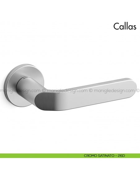 Maniglia per porta Callas Mandelli cromo satinato