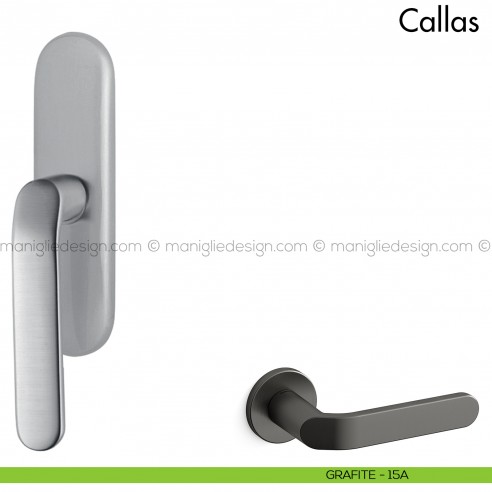 Maniglia per finestra cremonese Callas Mandelli grafite