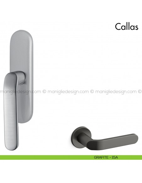 Maniglia per finestra cremonese Callas Mandelli grafite