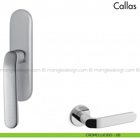 Maniglia per finestra cremonese Callas Mandelli cromo