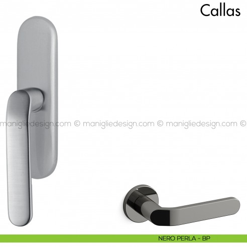 Maniglia per finestra cremonese Callas Mandelli nero perla