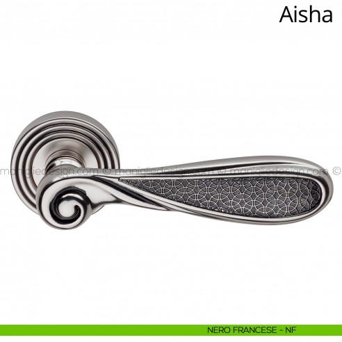 Maniglia per porta interna Aisha Linea Calì nero francese