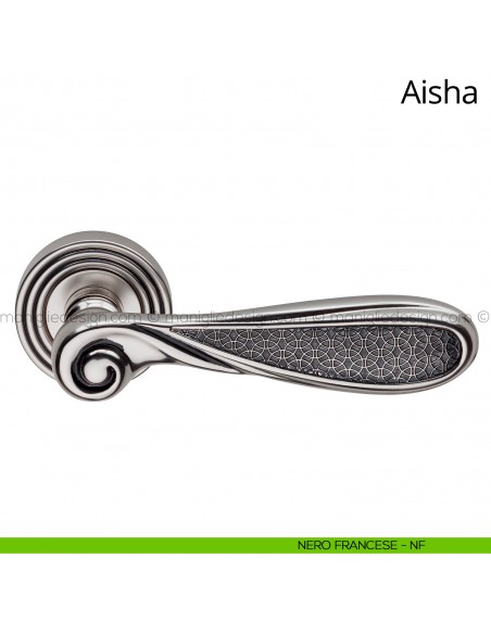 Maniglia per porta interna Aisha Linea Calì nero francese