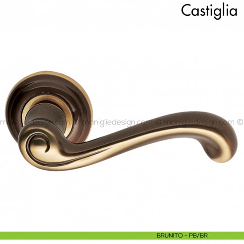 Maniglia per porta Castiglia Mandelli brunito