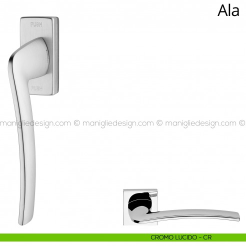 Maniglia per finestra martellina DK antintrusione Ala Linea Calì