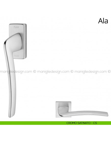 Maniglia per finestra martellina DK antintrusione Ala Linea Calì