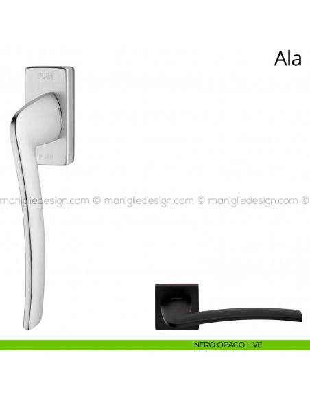Maniglia per finestra martellina DK antintrusione Ala Linea Calì