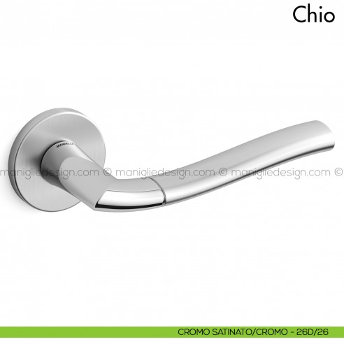 Maniglia per porta Chio Mandelli cromo - cromo satinato