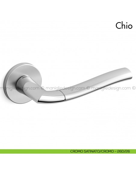 Maniglia per porta Chio Mandelli cromo - cromo satinato