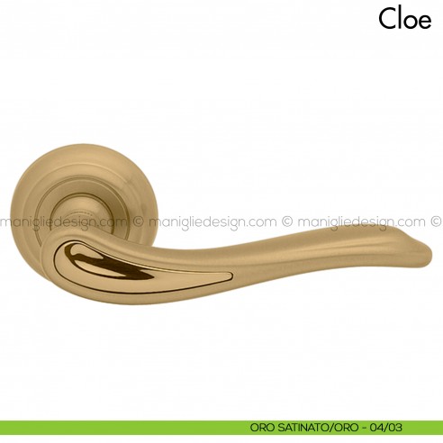 Maniglia per porta Cloe Mandelli oro satinato - oro