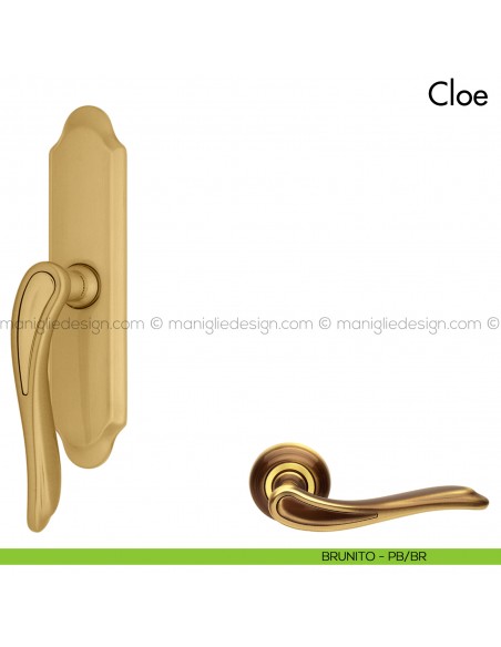 Maniglia per finestra cremonese Cloe Mandelli brunito