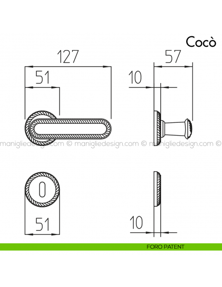 Maniglia per Porta Cocò Mandelli