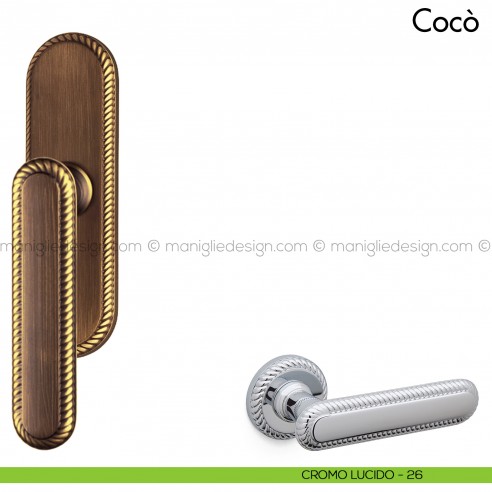 Maniglia per finestra cremonese Cocò Mandelli cromo