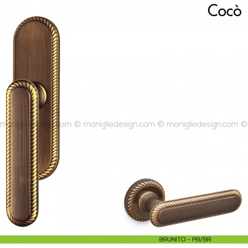 Maniglia per finestra cremonese Cocò Mandelli brunito