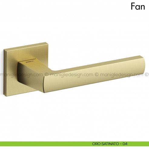Maniglia per porta Fan Mandelli oro satinato