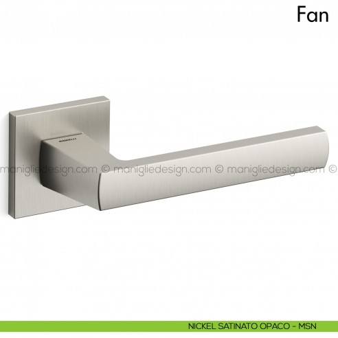Maniglia per porta Fan Mandelli nickel satinato opaco