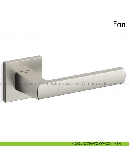 Maniglia per porta Fan Mandelli nickel satinato opaco