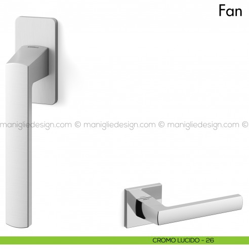 Maniglia per finestra martellina DK Fan Mandelli cromo