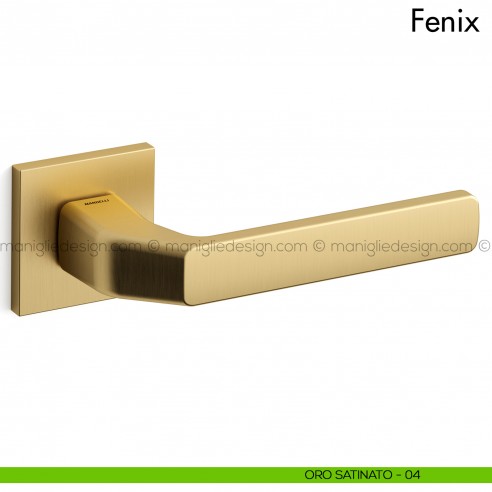 Maniglia per porta Fenix Mandelli oro satinato