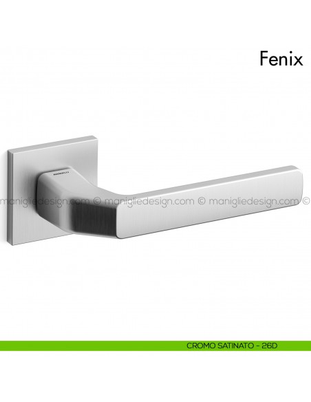 Maniglia per porta Fenix Mandelli cromo satinato
