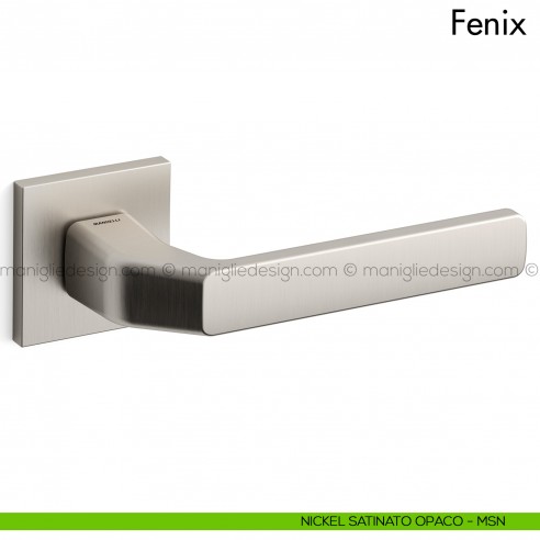 Maniglia per porta Fenix Mandelli nickel satinato opaco