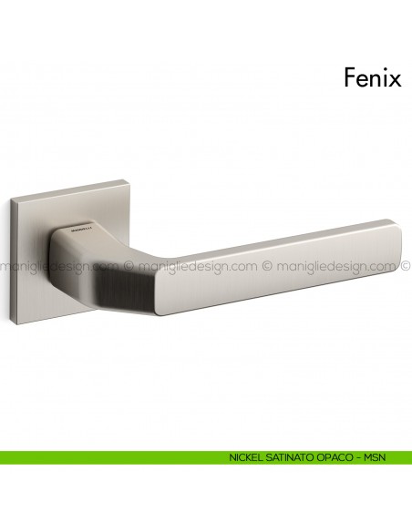 Maniglia per porta Fenix Mandelli nickel satinato opaco