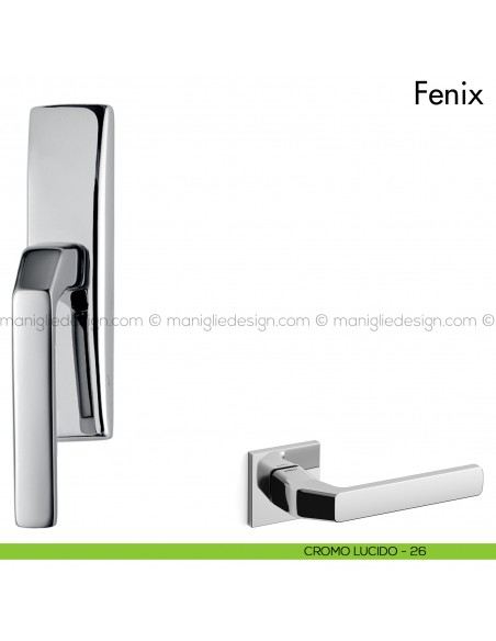Maniglia per finestra cremonese Fenix Mandelli cromo