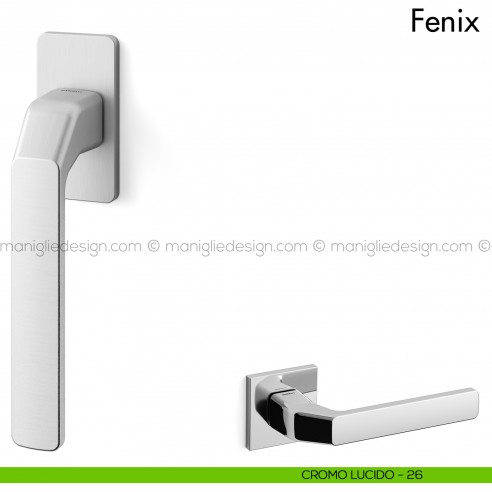 Maniglia per finestra martellina DK Fenix Mandelli cromo