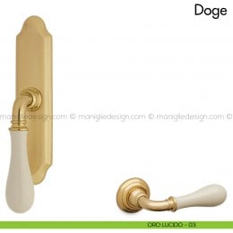 Maniglia per finestra cremonese Doge con porcellana Mandelli 2