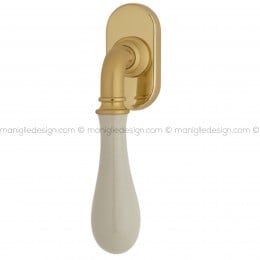 Maniglia per finestra martellina DK Doge con porcellana Mandelli
